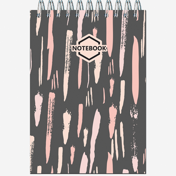 4_Блокнот А6 40л, гребень Стильный Офис, ассорти