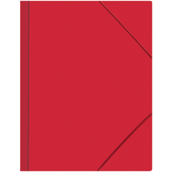 2_Папка на резинках А4, корешок 40мм, пластик 0,45мм ATTOMEX, красная