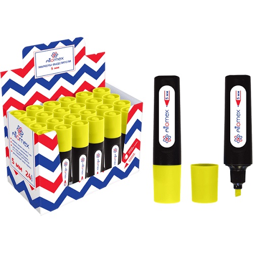 2_Текстовыделитель ATTOMEX 1-5мм, желтый