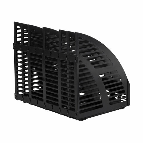 3_Лоток вертикальный 6 секций сборный STAFF, черный