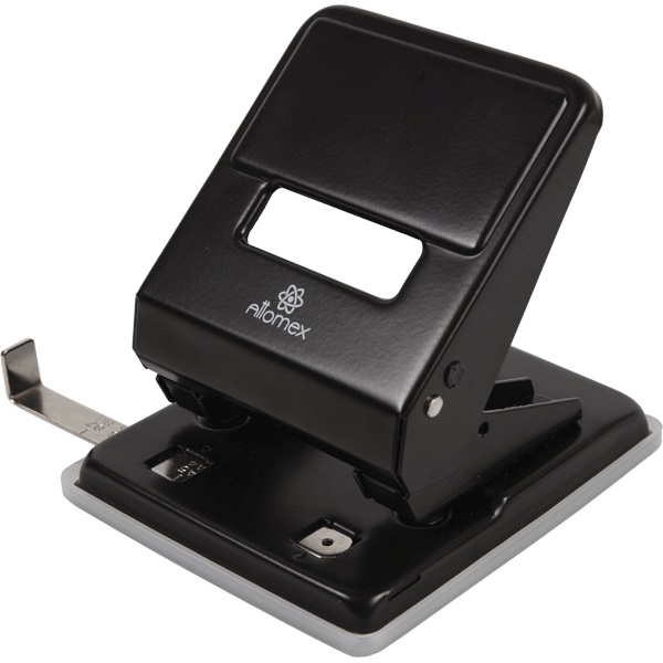 Дырокол до 45л ATTOMEX, металлический, черный