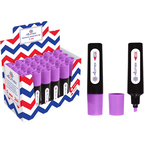 2_Текстовыделитель ATTOMEX 1-5мм, фиолетовый