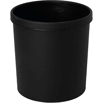 Корзина для бумаг 12л deVENTE, цельная, черная