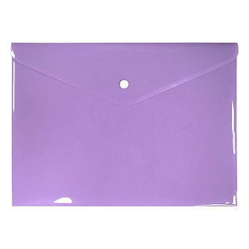 Папка-конверт на кнопке А4 0,18мм deVENTE, непрозрачная, пастельная, сиреневая