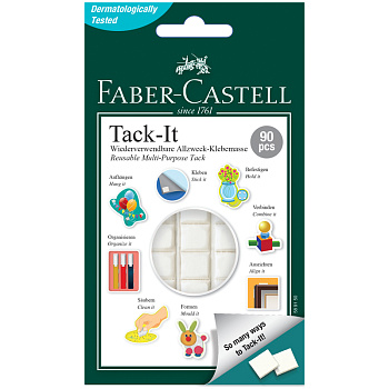 Масса для приклеивания снимаемая FABER-CASTELL Tack-It, 50г, 90 кубиков