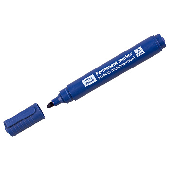 Маркер перманентный OfficeSpace 3мм, синий