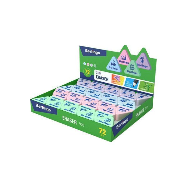2_Ластик для чернографитных карандашей 28_24_10мм Berlingo Zoo, ассорти