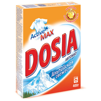 Стиральный порошок-автомат 400гр, DOSIA Альпийская свежесть