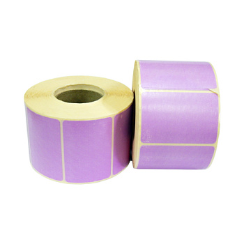 Термоэтикетки 58*40мм (1000 в рулоне) розовый