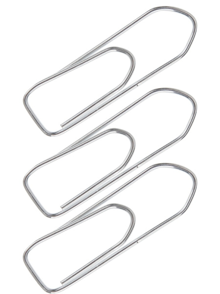 2_Скрепки 28мм оцинкованные 100шт PROFIT, прямоугольные