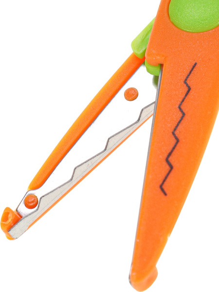 5_Ножницы 130мм PROFIT Монстрики, оранжево-зеленые