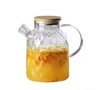 Чайник заварочный с бамбуковой крышкой, 1500мл