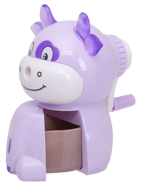 5_Точилка механическая PROFIT Коровки, металлический механизм, ассорти