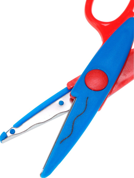 5_Ножницы 130мм PROFIT Монстрики, сине-красные