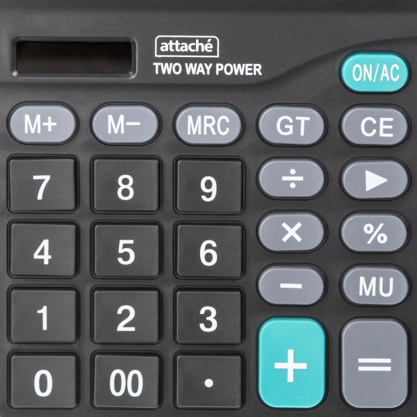 8_Калькулятор 12 разрядов Attache ATC-555-12F 180_145_58мм, двойное питание
