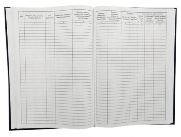 2_Журнал регистрации инструктажа на рабочем месте dV обложка бумвинил 96л