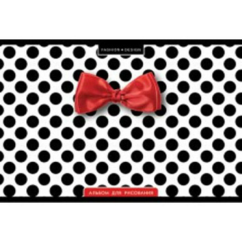 Альбом для рисования А4 40л, гребень ПЗБФ Элегантный горох