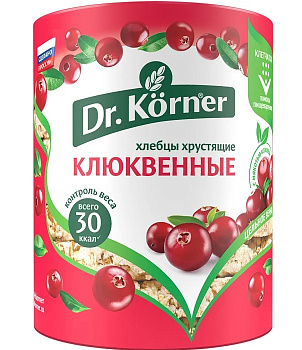 Хлебцы DR.KORNER Клюквенные злаковый коктейль, 100г