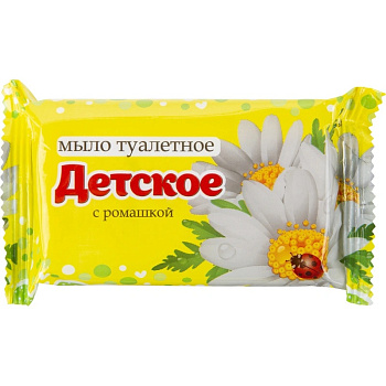Мыло туалетное Детское с ромашкой 100г, в обертке