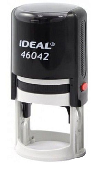 Оснастка для печати автоматическая, оттиск D=42мм синий, TRODAT IDEAL 46042, корпус черный