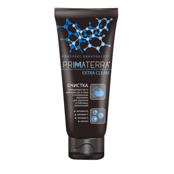 Паста очищающая для рук PRIMATERRA Extra Clean с полимерным абразивом 200мл
