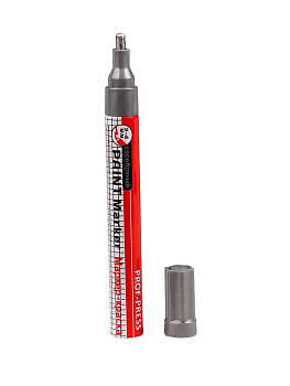 Маркер-краска лаковый (paint marker) PROF-PRESS 2мм, серебряный