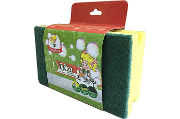 Губка для уборки помещений 1шт, 90*150*44мм УМНИЧКА