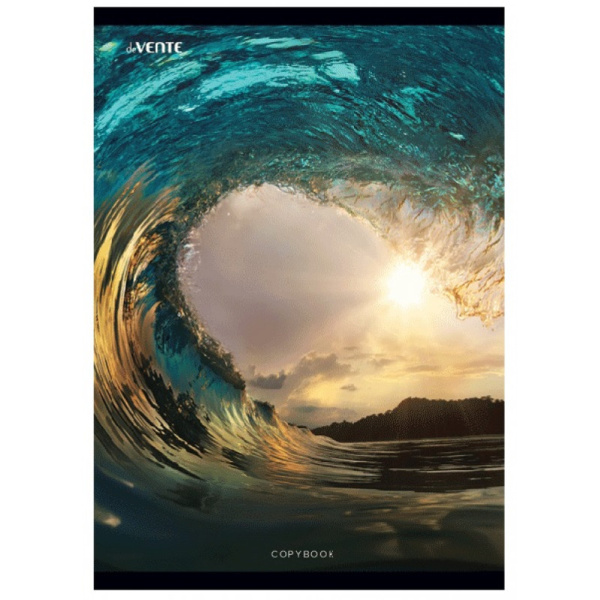 Тетрадь А4 80л клетка, скоба deVENTE Sea Wave