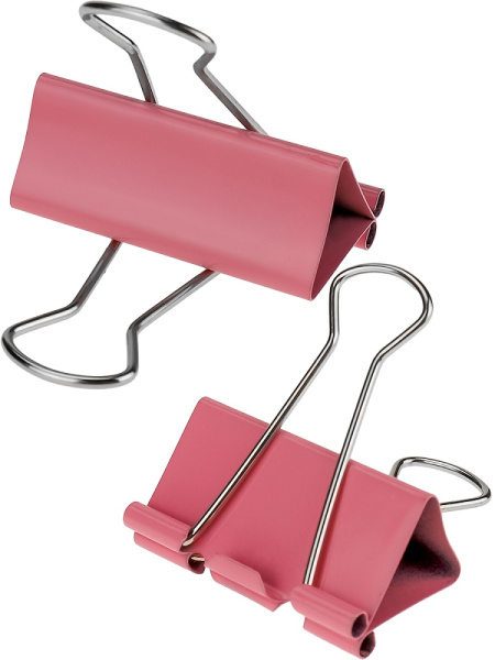 2_Зажим для бумаг 41мм цветной, комплект 12шт WorldOffice