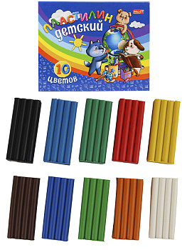 Пластилин 10цв 150г PROFIT Детский