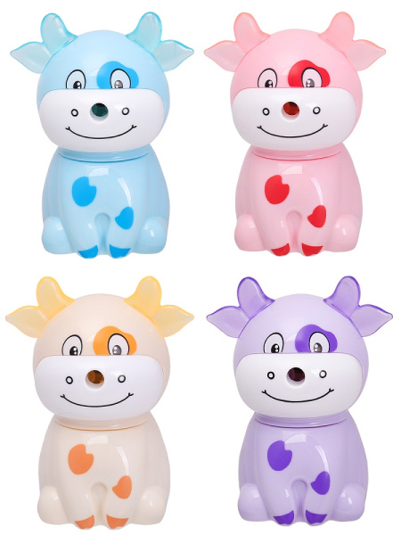 Точилка механическая PROFIT Коровки, металлический механизм, ассорти