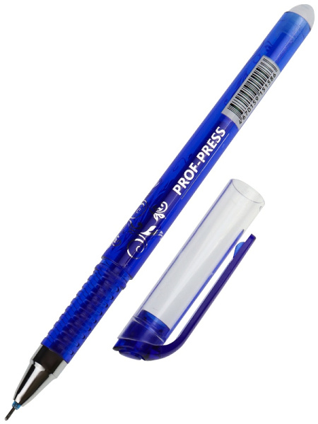 3_Ручка гелевая пиши-стирай 0,5мм PROFF-PRESS, СИНЯЯ