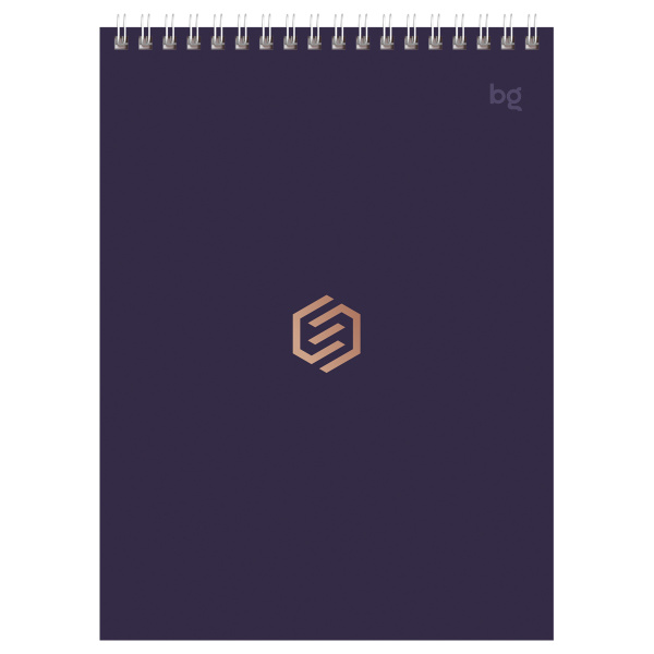 4_Блокнот А5 40л клетка, гребень BG Моноколор Классика, ассорти