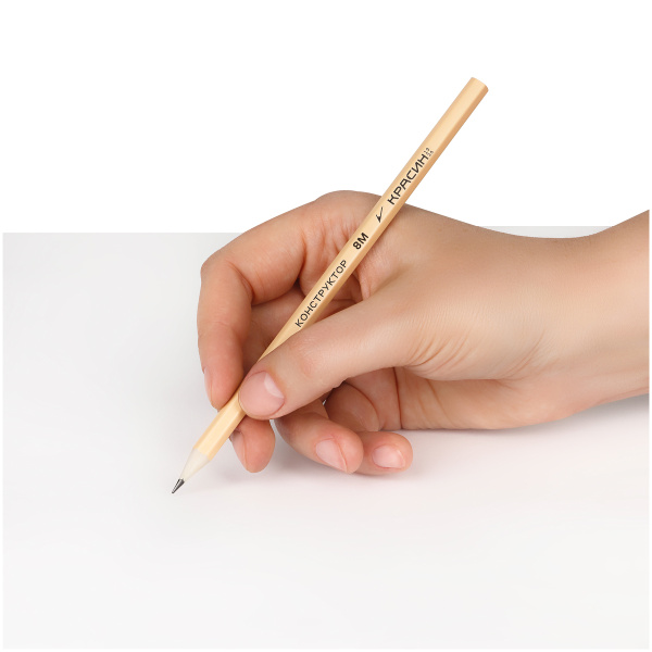 6_Карандаш чернографитный 8B КРАСИН Конструктор, без ластика