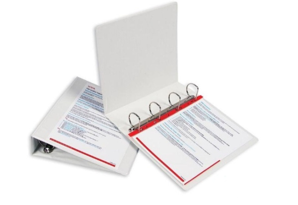 Папка на 4 кольцах, Attache Selection Панорама, белая