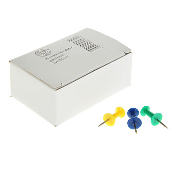 Силовые кнопки-гвоздики 50шт DOLCE COSTO, диаметр 8мм, цветные