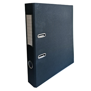 Папка-регистратор PP корешок 50мм, ламинированная, с металлическим кантом, разборная, черная