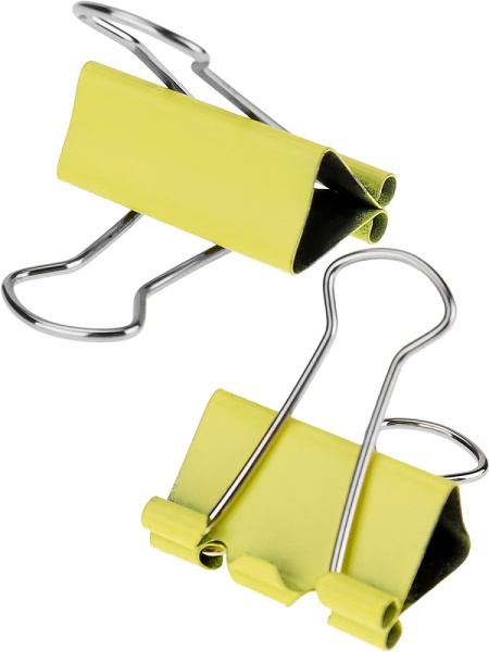 2_Зажим для бумаг 25мм цветной, комплект 12шт WorldOffice