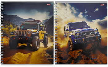 Тетрадь А5 48л клетка, гребень PROFIT Кроссовер в дикой природе, ассорти