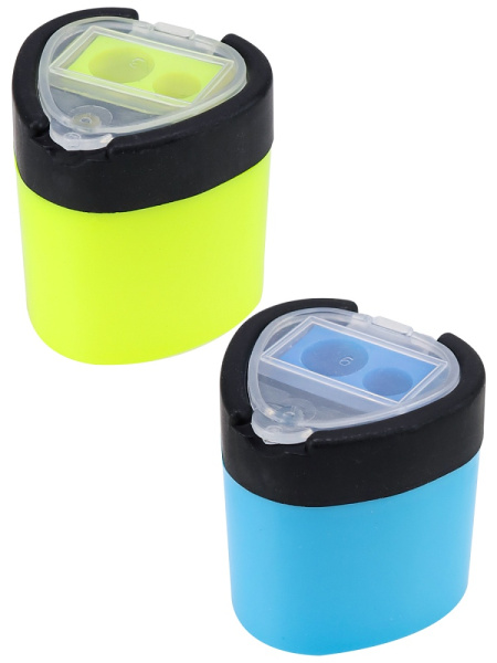 3_Точилка с контейнером, 2 отверстия PROF-PRESS ТК-0330, ассорти