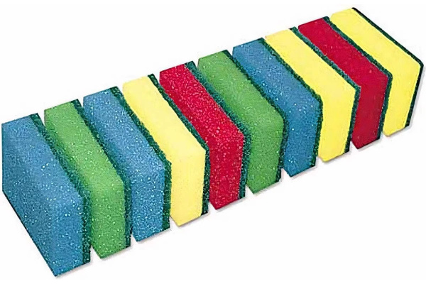 3_Губка для мытья посуды 10шт, 29_90_60мм YORK Джамбо