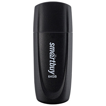 Флеш-диск 64GB SMARTBUY Scout USB 2.0, черный