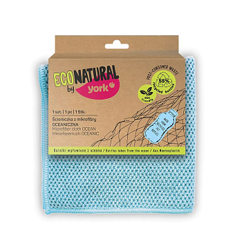Салфетки хозяйственные 30*30см, микрофибра YORK Эко Океан