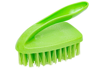 Щетка утюжок большая 145*45мм, щитина 3см, зеленая