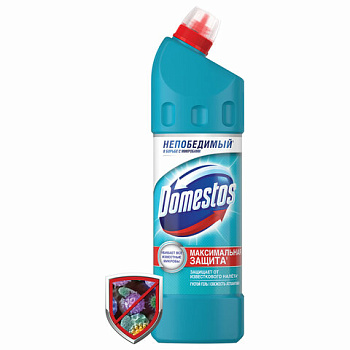 Чистящее средство 1л DOMESTOS Свежесть Атлантики, с отбеливающим эффектом, гель