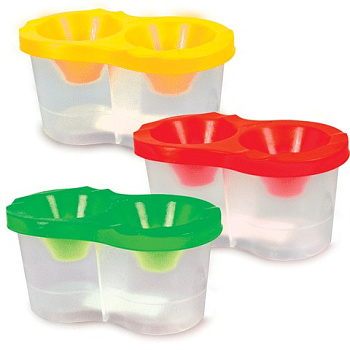 Стакан-непроливайка двойной СТАММ, тонированный ассорти