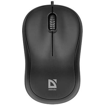 Мышь проводная DEFENDER Patch MS-759, USB, 2 кнопки+1 колесо-кнопка, оптическая, черная