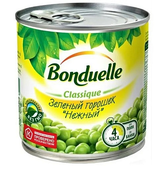 Зеленый горошек Bonduelle Нежный, 400г