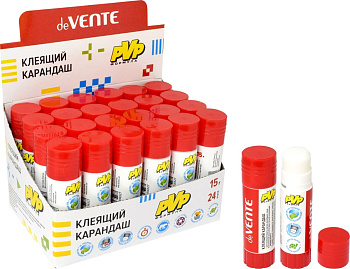 Клей-карандаш 15г deVENTE, ПВП, быстросохнущий