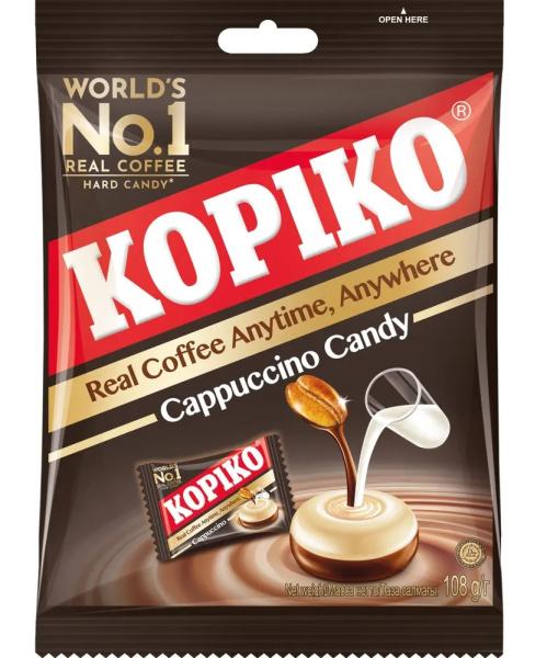 Карамель KOPIKO Cappuccino Candy, 108гр